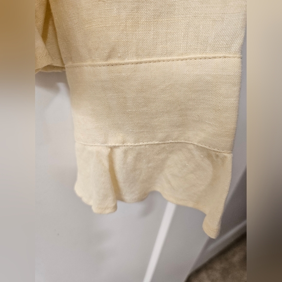 NWT - Linen J. Jill Yellow "Sunlight" Blazer - Size L - Picture 3 of 8